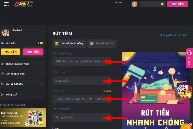 Giải Đáp Các Câu Hỏi Liên Quan Tới Quá Trình Rút Tiền Tại Nbet